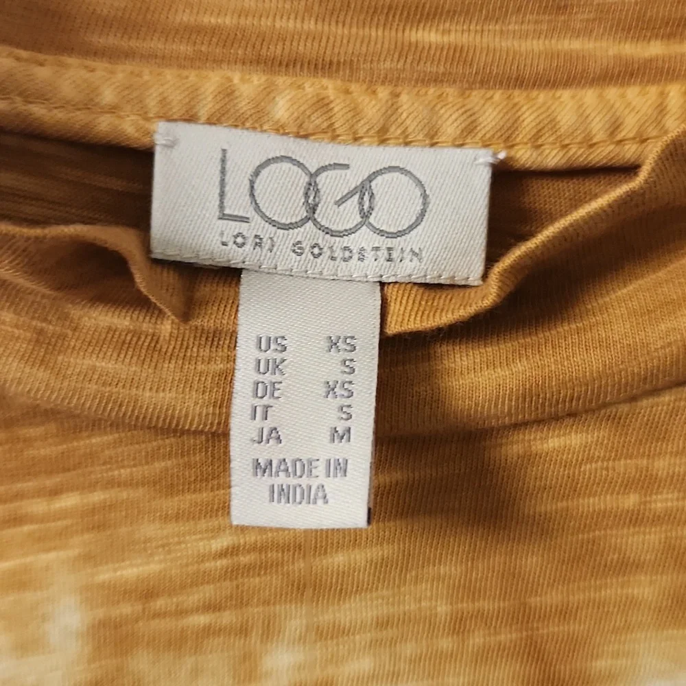 Logo Lori Goldstein xs tie dye long sleeve